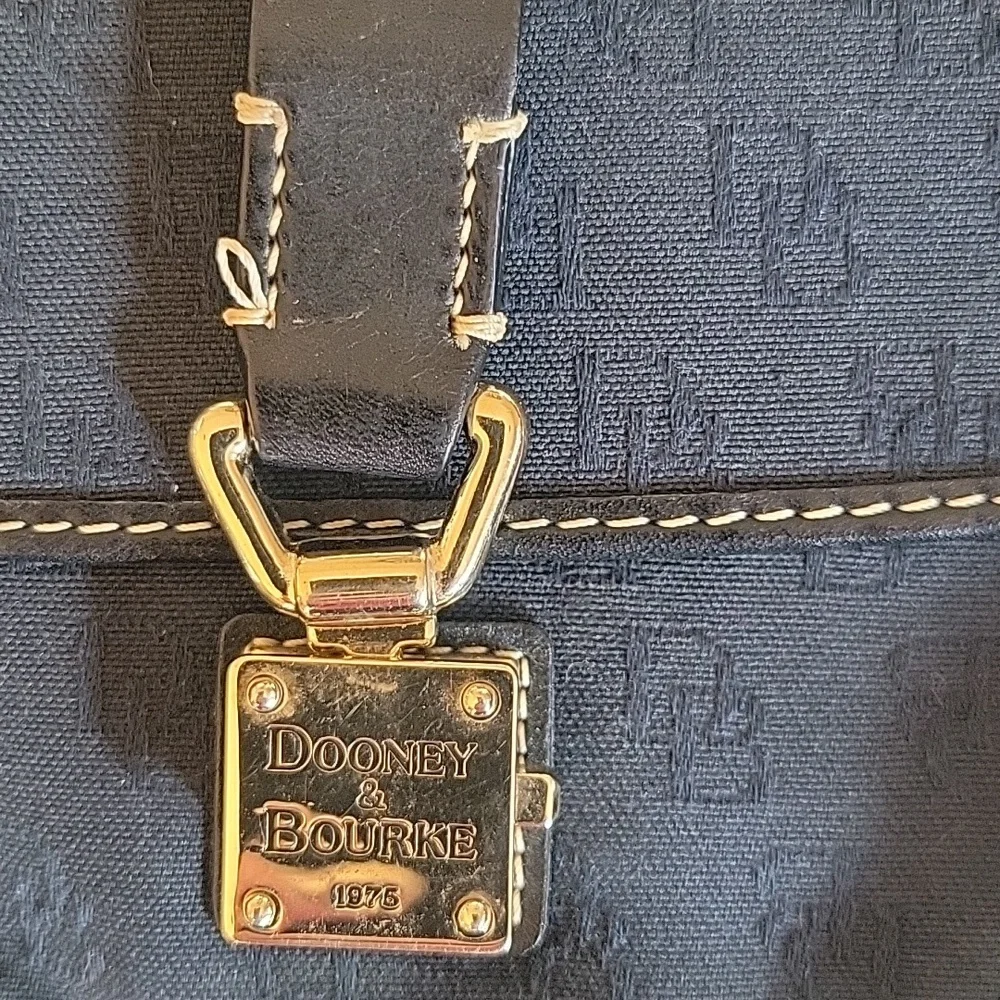 Dooney & Bourke Signature Wristlet With Gold Hardware